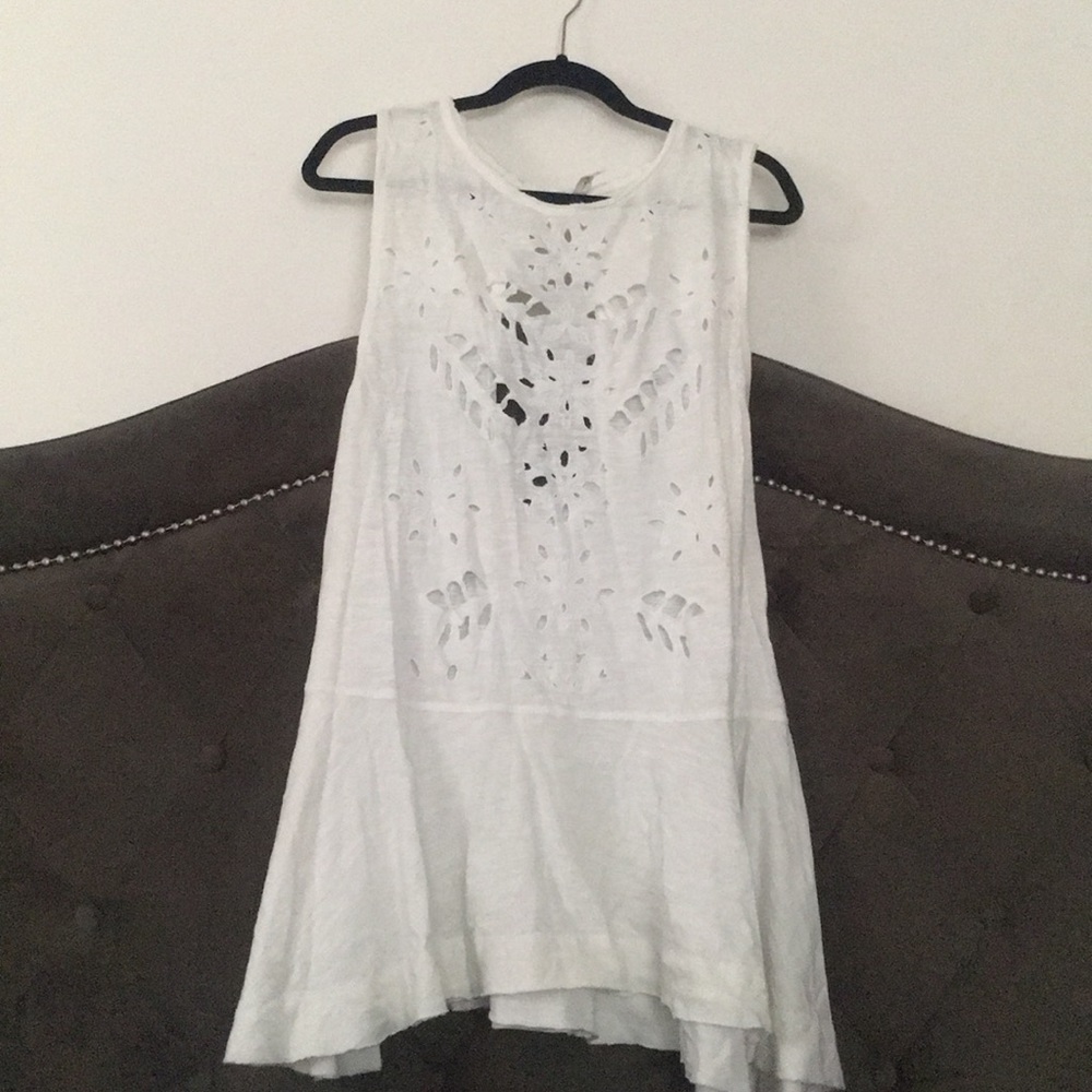NWOT Free people tunic tank with cutouts